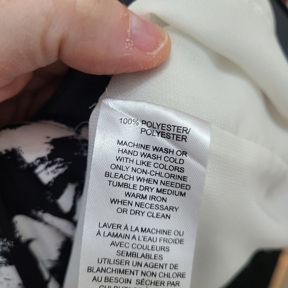 WILLI SMITH Sleeveless Black & White Floral Blouse Size XL - Picture 6 of 6